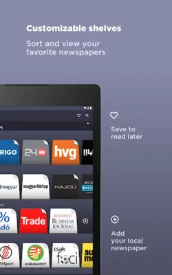 Hungarian Newspapers android App screenshot 1