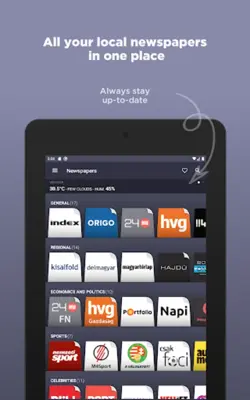 Hungarian Newspapers android App screenshot 5